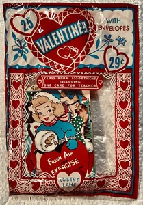 Vintage Valentine Cards From 50s / 60s In  Unopened Package  By Lustre Lane - Picture 1 of 6