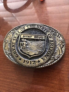 Rare Joe White Arizona State Seal Limited Edition Vintage Brass Belt Buckle - Picture 1 of 4