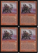 MTG: GOBLIN MACHINIST Onslaught UNCOMMON; played, Excellent condition x4