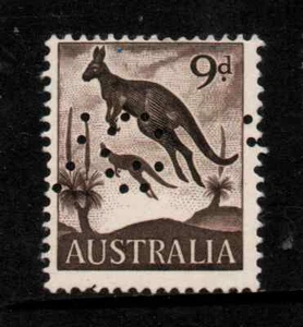 MNH PERFIN MISS PERFORATED " EASTERN GREY KANGAROO " 1959 - Picture 1 of 2