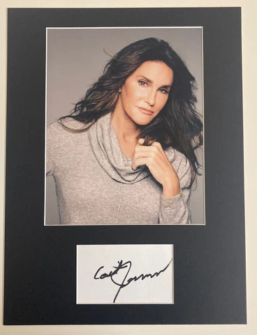 Caitlyn Jenner   **HAND SIGNED**  16x12 mounted display  ~  AUTOGRAPHED Cover