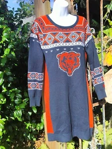 NFL Officially Licensed Chicago Bears 2015 Rare Women's Sweater Dress M/Large - Picture 1 of 9