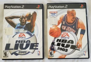 2 NBA Live 2001 PS2 Sony Playstation 2 2001 y 2003 manual completo EA Sports - Imagen 1 de 8