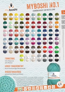 50g myboshi No.1 Wolle (5,98€/100g) Garn Häkeln Stricken my boshi Nr. 1