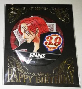 One Piece Shanks Birthday Can Badge Jump Shop 2020 anime manga limited - Picture 1 of 1