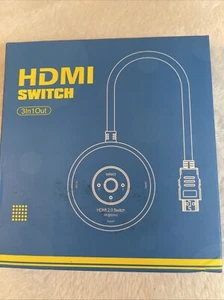 HDMI Splitter Switch 3 In 1 Out Roku Blue Ray HDTV 4K 60 Hz - Bild 1 von 9