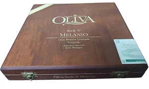 Oliva Serie V Melanio Gran Reserva Limitada Torpedo leere Zigarrenkiste aus Holz braun - Bild 1 von 7