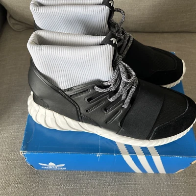 Adidas Originals Tubular Doom Basketball Men Sneakers Shoes Black BA7555 SZ 10.5 - Image 1 of 4