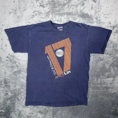 NBA New York Knicks Jeremy Lin Linsanity #17 Camiseta Gráfica Para Hombre Talla M Azul Foto 1 de 4