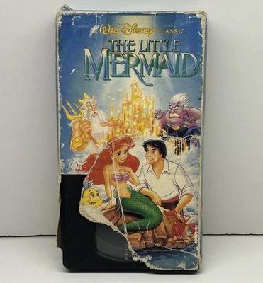 The Little Mermaid VHS Disney Video Tape Black Diamond Classics Slipcover Rare! - Image 1 of 4