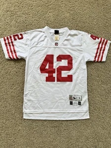 VINTAGE San Francisco 49ers Throwbacks Youth Jersey Reebok Ronnie Lott 42 Sz Lrg - Picture 1 of 10