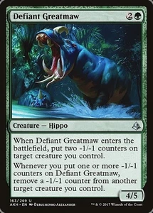 Defiant Greatmaw 2x FOIL AKH MTG Amonkhet Uncommon MINT green - Picture 1 of 1