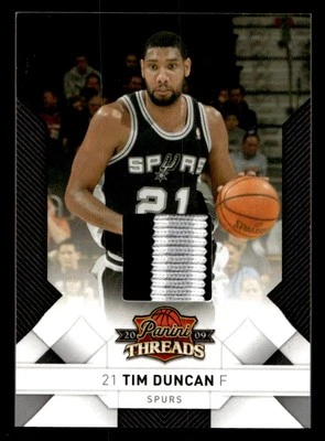 2009 Panini Threads Tim Duncan Game Worn Jersey Patch /25 - Image 1 of 2