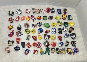 Marvel DC Superhero Disney SpongeBob One piece + More Shoe Charm Croc Lot Of 71 - Picture 1 of 13