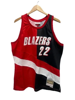 Portland Trail Blazers Clyde Drexler Swingman Split Jersey Mitchell & Ness XL - Image 1 of 4