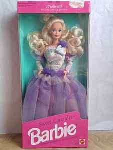 1992 Sweet Lavender Barbie Puppe / Woolworth Special Edition / Mattel 2522, NrfB - Bild 1 von 9