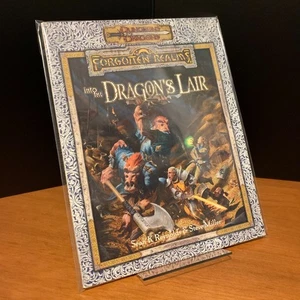 Forgotten Realms: Into the Dragon's Lair, Vintage AD&D Adventure, OOP PB, TSR - Picture 1 of 7