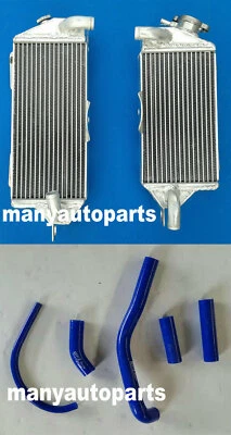 For KAWASAKI KX500 KX 500 1988-2004 Aluminum Radiator+BLUE HOSE 89 93 98 02 Foto 1 de 4