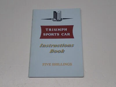 TRIUMPH SPORTS CAR TR2-TR3 INSTRUCTION BOOK USO E MANUTENZIONE - Immagine 1 di 4
