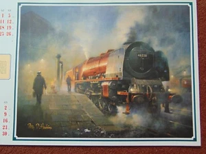 `Herzogin der Nacht` Philip D. Hawkins Eisenbahn Bild Druck 1998 - Bild 1 von 1