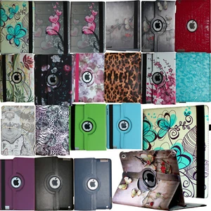 For iPad 10.2 9th 8th 7th Generation 360 Rotating Leather Smart Stand Case Cover - Picture 1 of 56