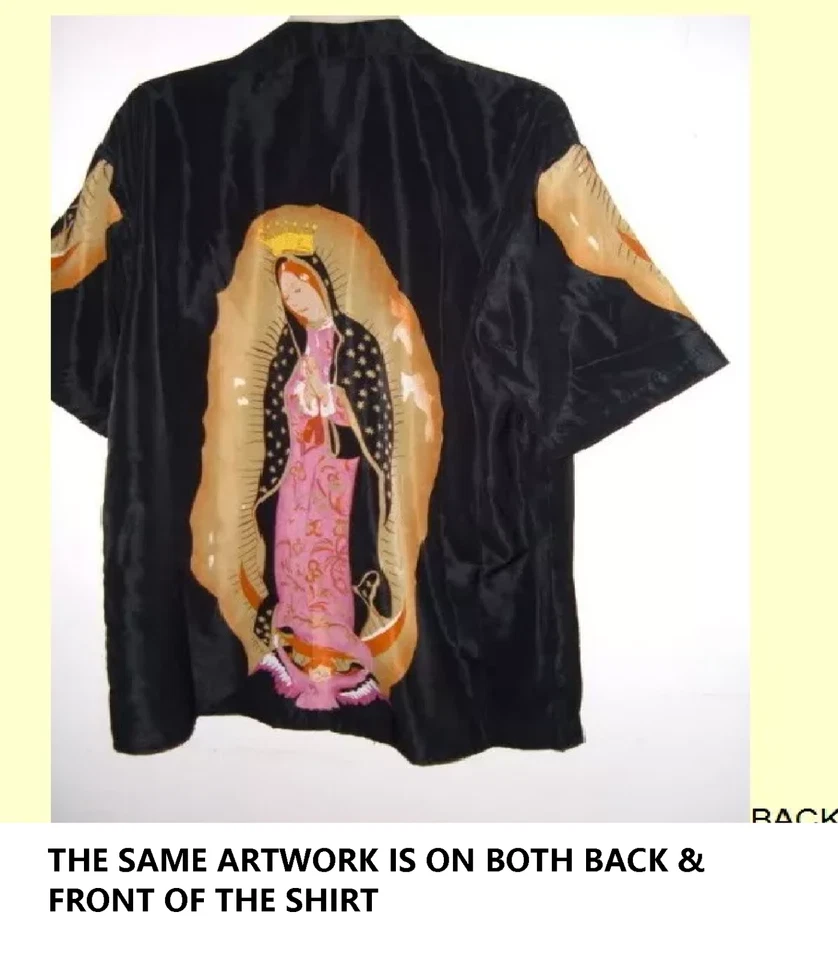 НОВЫЙ С ЯРЛЫКАМИ ЛЕДИ ГВАДЕЛУПЫ VIRGIN MARY ГАВАЙСКАЯ РУБАШКА S, M, L, XL, 2 X, 3 X, 4 X, 5 X, 6 X - Изображение 1 из 1