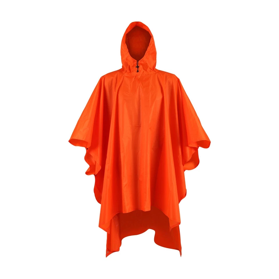 Regenschutz Regenponcho Regenjacke Camping Wandern Reiten  mit Kapuze hochwertig - Bild 1 von 4