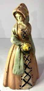 Vintage Solid Iron Doorstop Colonial Woman 6.5"H National Foundry Cast 4.5 lbs. - Picture 1 of 6