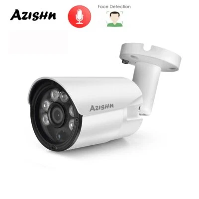 4MP IP Camera Human Detection H.265 Security  Audio IP66 POE Metal Outdoor CCTV - Image 1 of 4