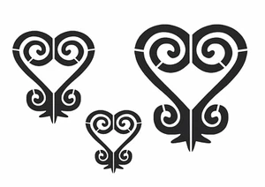 Stencil Joanie Sankofa Heart African American Ghana Boho Decor DIY Art Signs - Picture 1 of 9