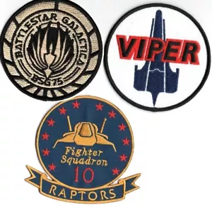 Battlestar Galactica Lot 3 Pilot Patch Viper BSG 75 Viper's Pilot Patches - Picture 1 of 1