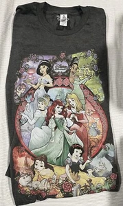 Disney (7) Princess Adult Gray T-shirt Size S - Picture 1 of 2