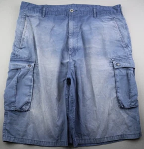 Herren 2014 Cargo Shorts leicht Ripstop verwaschen blau Größe 42 - Bild 1 von 10