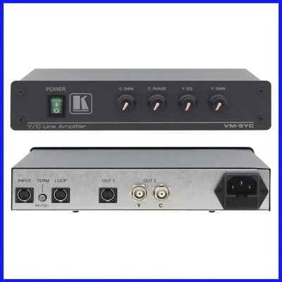 Kramer VM-9YC Y/C Line Amplifier - 1 Input - 2 Output - Compact & Rack Mountable - Image 1 of 4