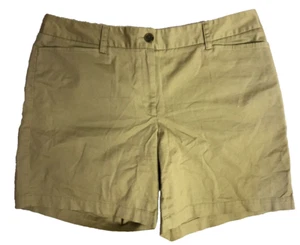 Lands End Shorts 14P Fit 2 Khaki Chino 36"W x 7"L Pockets - Picture 1 of 8