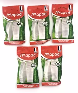 10 x Erasers Rubbers Maped Greenlogic PVC Free Ergonomic Shape (5 Packs) - Picture 1 of 7