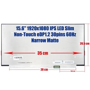 Nuovo schermo per laptop N156HCA-EN1 N156HCA-GA3 N156HCA-GA4 FHD 300cd/m2 16,7 M IPS - Foto 1 di 3
