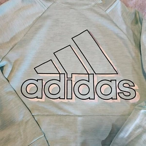 Adidas Hoodie Girl's M ( 10/ 12 ) Aqua Teal Hooded Active Running Reflective - Picture 1 of 12
