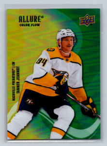 2022-23 Upper Deck Allure #SF-29 Tanner Jeannot -Yellow Green Color Flow