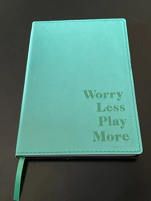 Worry Less Play More Notebook Inspirational Journal 8x5.5 - Image 1 of 3