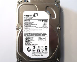 Seagate ST3000DM001 1CH166-510 CC27 (W1F4) WU 3TB Sata 3.5" China HDD 11/2013 - Picture 1 of 5