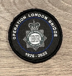Polizeioperation London Brücke EIIR aus Klettverschluss® Patch Notdienst - Bild 1 von 1