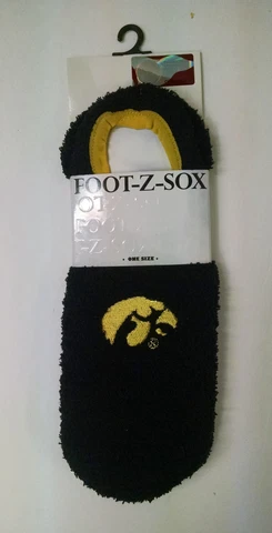 NEW University of Iowa Foot-Z-Sox one size fits all (Lot of 3) Cover