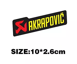 Akrapovic Auspuff Emblem Aufkleber Hitzefest Aluminium - Bild 1 von 2