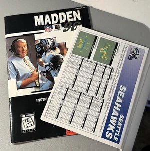 Madden NFL 96 Football - SNES Super Nintendo - AFC Scouting Report & Manual Only - Bild 1 von 5