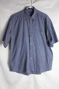 Chatham Cloth By Enro Short Sleeve Button Up Casual Shirt Men’s Large Plaid - Picture 1 of 5