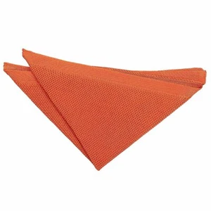 Burnt Orange Herren Strick Strick Uni Einstecktuch Einstecktuch Taschentuch von DQT - Bild 1 von 1