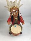 Vintage Native American Indian Toy Drummer Alps Made in Japan Not Working