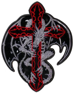 Parche Dragon and Cross - 10x8 pulgadas - PL3202 - Imagen 1 de 4