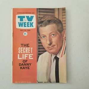 TV Week Brisbane May 16 1964 Danny Kaye Johnny Rohan colour photo - Picture 1 of 1